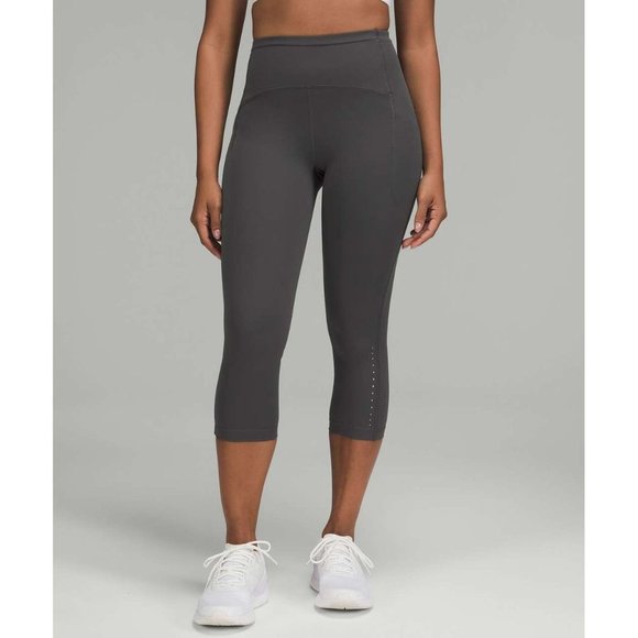 lululemon athletica Pants - Lululemon Swift Speed High-Rise Crop 21" Graphite Grey | 4 NWOT